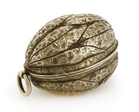Lot 18 - An apparently unmarked silver etui