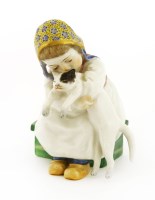 Lot 304 - A Meissen figure of a girl