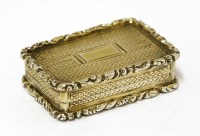 Lot 225 - A William IV silver gilt vinaigrette by Ledsam