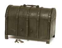Lot 341 - An unusual mediaeval iron coffre fort