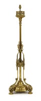 Lot 61 - An Aesthetic brass standard lamp