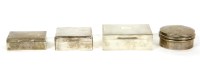 Lot 159 - Three silver cigarette boxes
