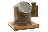 Lot 456 - A brass cased nautical compass