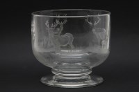 Lot 472 - A large circular glass bowl