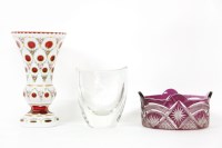 Lot 453 - A flash cut vase