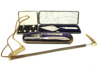 Lot 110 - Silver items: small trophies