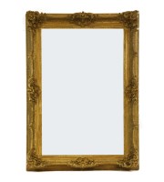 Lot 581 - A gilt framed wall mirror