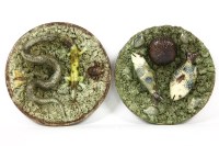 Lot 480 - Two Mafra Caldas Portuguese Palissy dishes