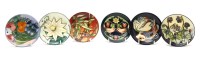 Lot 331 - Six Moorcroft coasters to include an MCC 2006 coaster