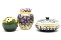 Lot 311 - A Moorcroft Collectors' Club 'Violet' dish and cover
