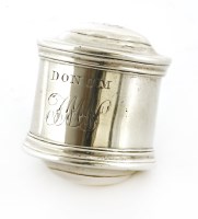 Lot 235 - A silver nutmeg grater
