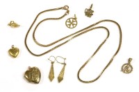 Lot 132 - A 9ct gold foxtail chain necklace