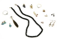 Lot 73 - A collection of earrings