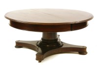 Lot 616 - A Victorian extending mahogany dining table