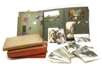 Lot 122 - Five Edwardian postcard albums