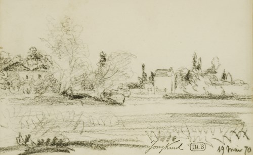 Lot 386 - Johan Barthold Jongkind (Dutch, 1819-1891)
