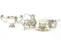 Lot 157 - An Irish hallmarked silver twin handled cup
