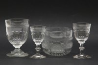 Lot 382 - A part suite of glassware