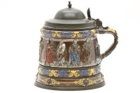 Lot 183 - A German saltglazed stoneware tankard