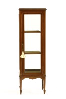 Lot 560 - An Edwardian inlaid mahogany display cabinet