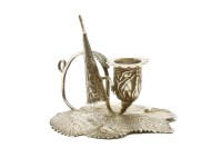 Lot 161 - A hallmarked silver taper stick