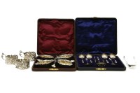 Lot 141 - A pair of George III hallmarked silver sugar tongs