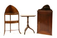 Lot 545 - A mahogany corner washstand