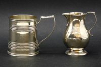 Lot 138 - A George IV silver christening tankard
