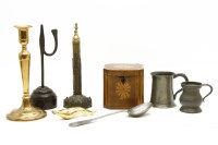 Lot 429 - A group of brass candlesticks