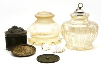 Lot 388 - A 20th century glass acid etched shade