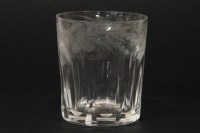 Lot 144 - A 19th century glass tumbler