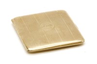 Lot 310A - A yellow metal cigarette case