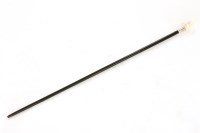 Lot 499 - An ivory mounted walking cane