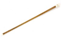 Lot 491 - A Victorian ivory mounted 'Napoleon shadow' cane