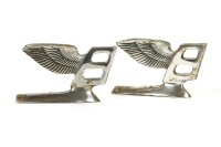 Lot 307 - Two Bentley 'B' car mascots