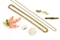 Lot 49 - A gold rope chain necklace marked 9k