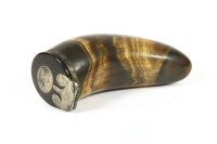 Lot 294 - A Scottish horn snuff mull