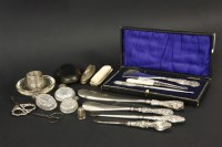 Lot 71 - Three silver topped scent bottles