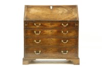 Lot 407 - A George III mahogany fall front bureau