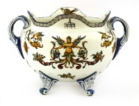 Lot 288 - A Gien French renaissance revival jardiniere