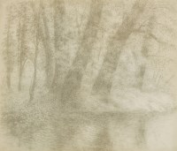 Lot 60 - Elisabeth Vellacott (1905-2002)
'GREAT TREES OVER WATER'
Signed and inscribed verso