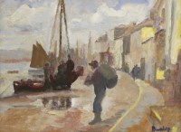 Lot 46 - Ronald Ossory Dunlop RA (1894-1973)
DUBLIN QUAY
Signed l.r.