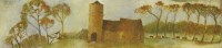 Lot 6 - Tessa Newcomb (b.1955)
LANDSCAPE WITH A CHURCH AND COWS
Signed with initials and dated '04 l.r.