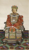 Lot 347 - A Chinese hanging scroll
