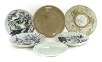 Lot 163 - A Chinese porcelain ceramic panel