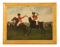 Lot 383 - Naive School
DEVON CAVALRY AT EXERCISE
Oil on board
