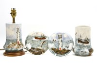 Lot 311 - Cobridge stoneware Gull Rock pattern items