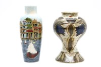 Lot 171 - A Cobridge stoneware 'Riviera' vase