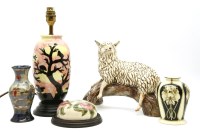 Lot 310 - A Cobridge table lamp base