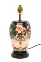 Lot 329 - A Moorcroft 'Oberon' table lamp